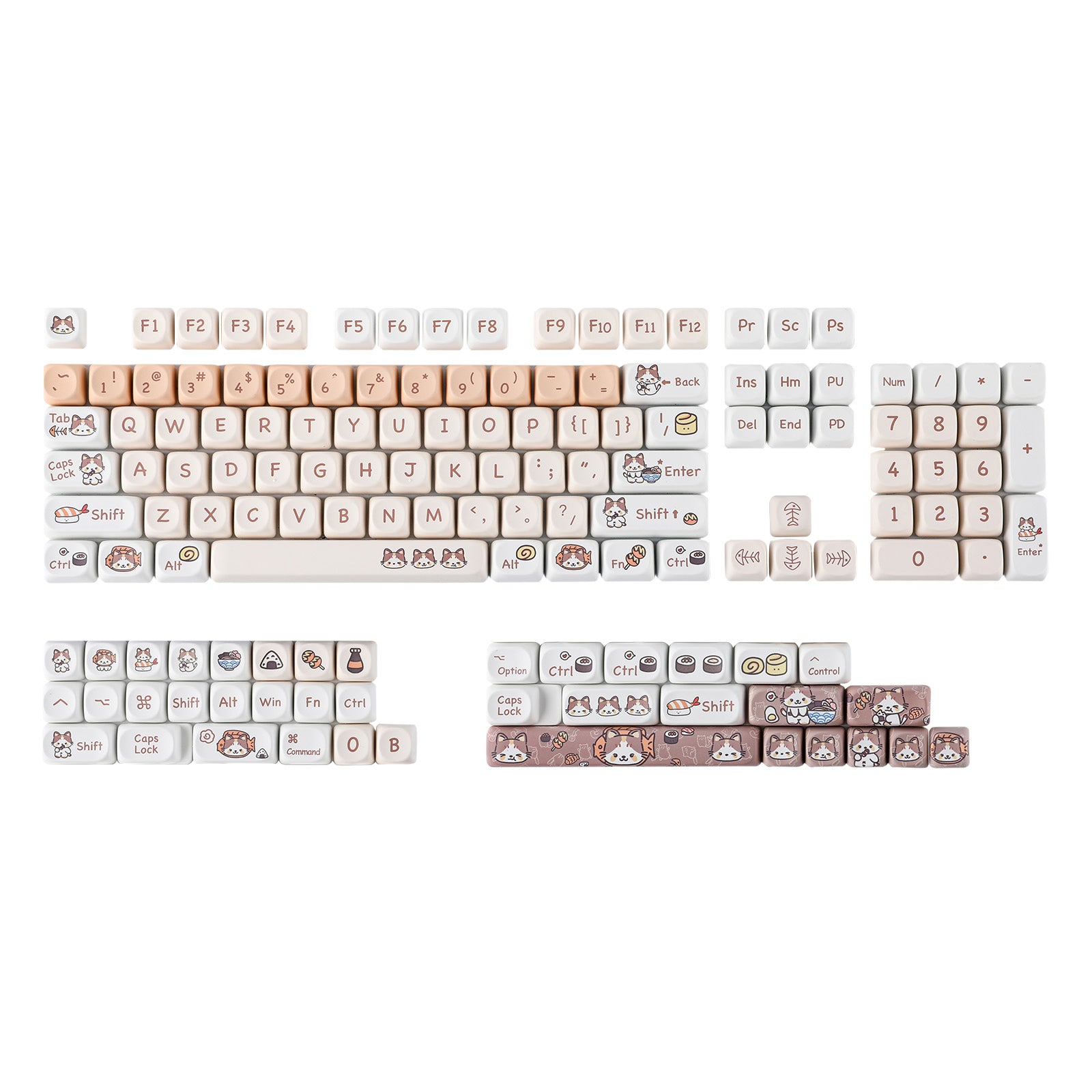 Epomaker Epomaker Meow Sushi keycaps Set