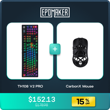 EPOMAKER TH108 V2 PRO + CarbonX Mouse Bundle