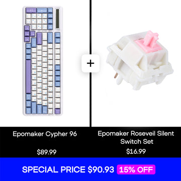 Epomaker Cypher 96 + Roseveil Silent Switch Set Bundle