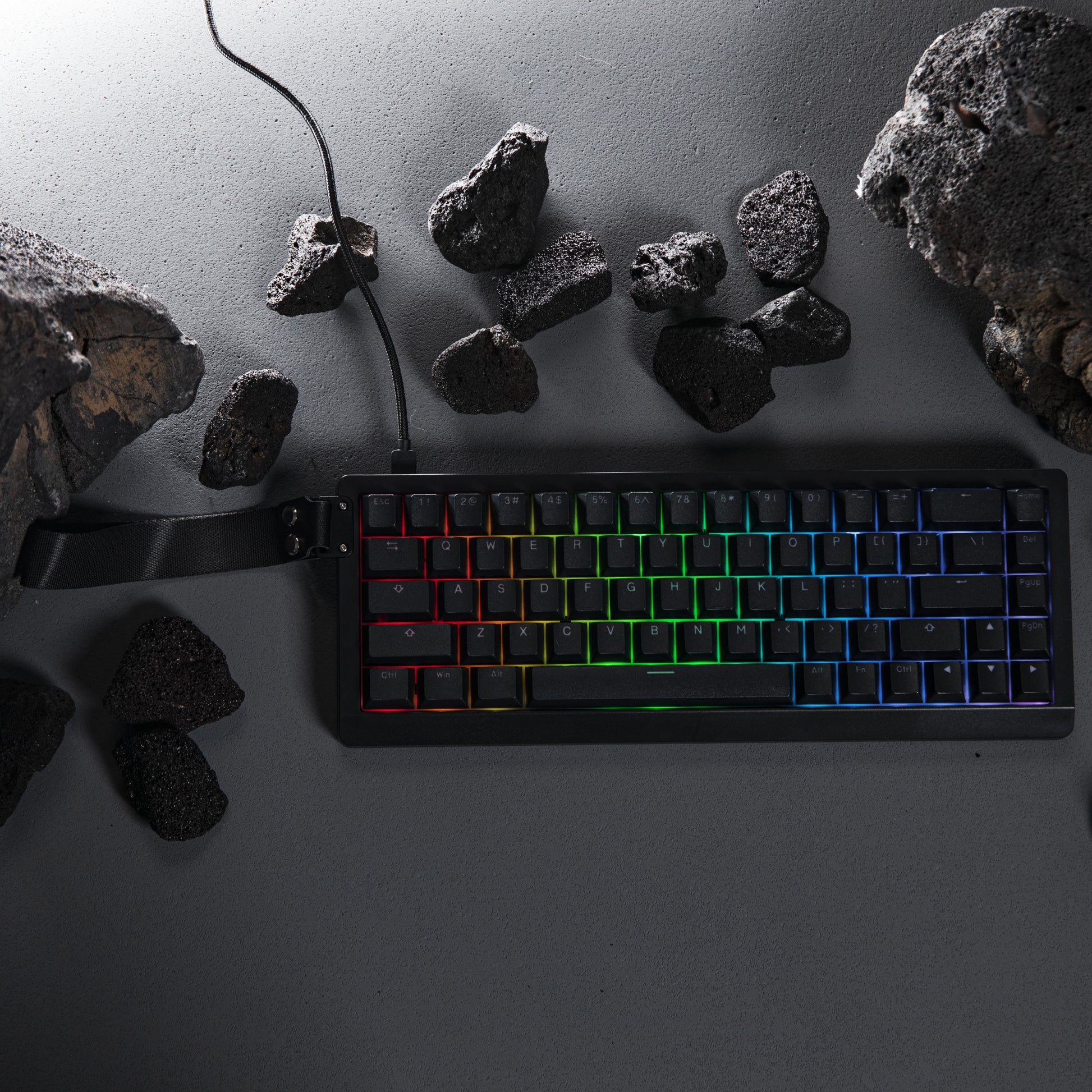 EPOMAKER HE68 Lite 65% Shine-Through A-RGB Magnetic Gaming Keyboard