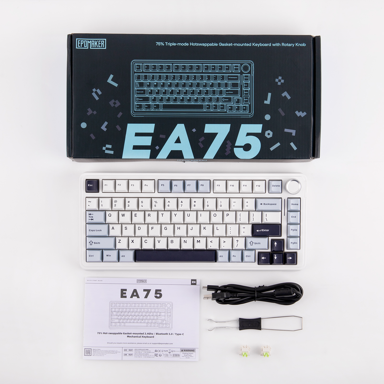 EPOMAKER EA75 Tri-Mode Mechanical Keyboard