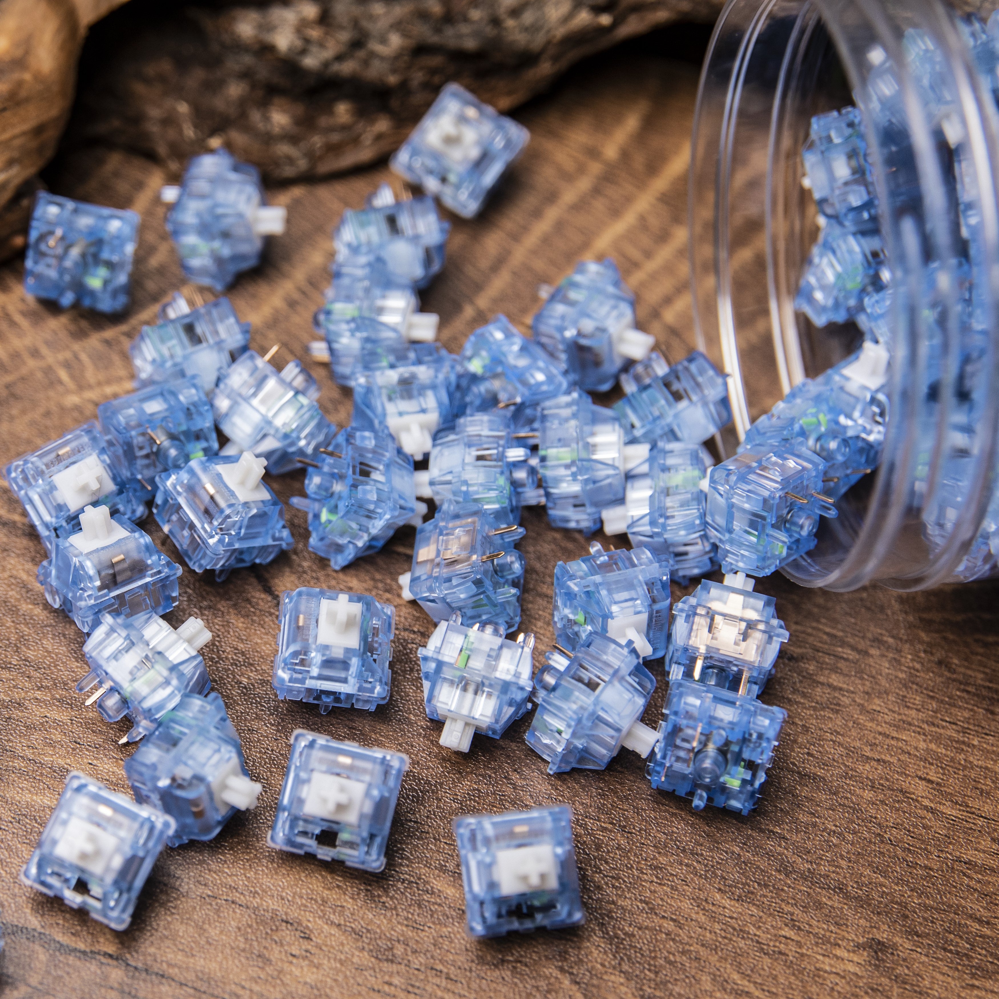 Original 100 Pieces of Epomaker Aqua Switch Set for Mechanical Keyboard Replacement