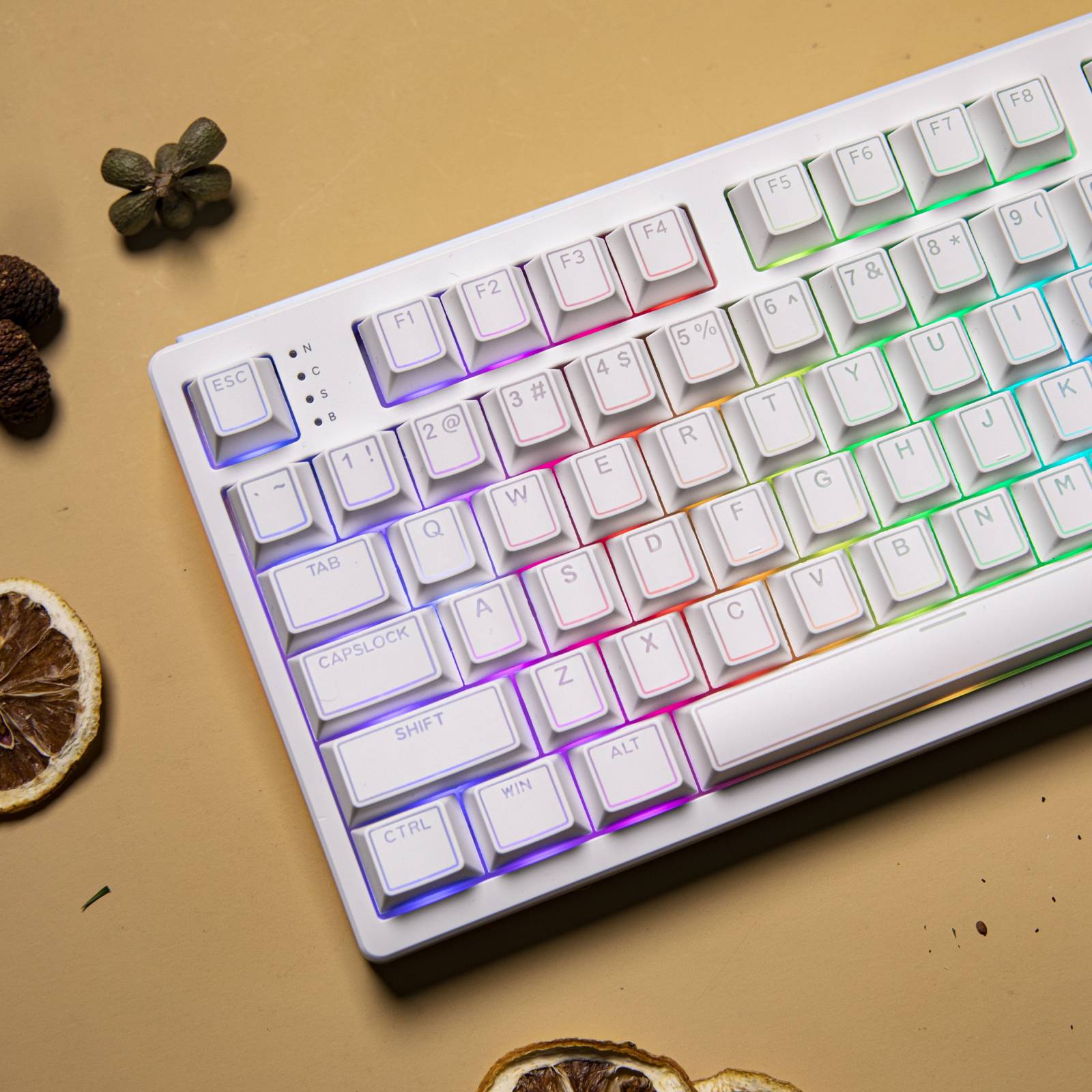 142 Keys Cherry Profile PBT Shine Through Double-shot Full EPOMAKER Glintrix Keycaps Set