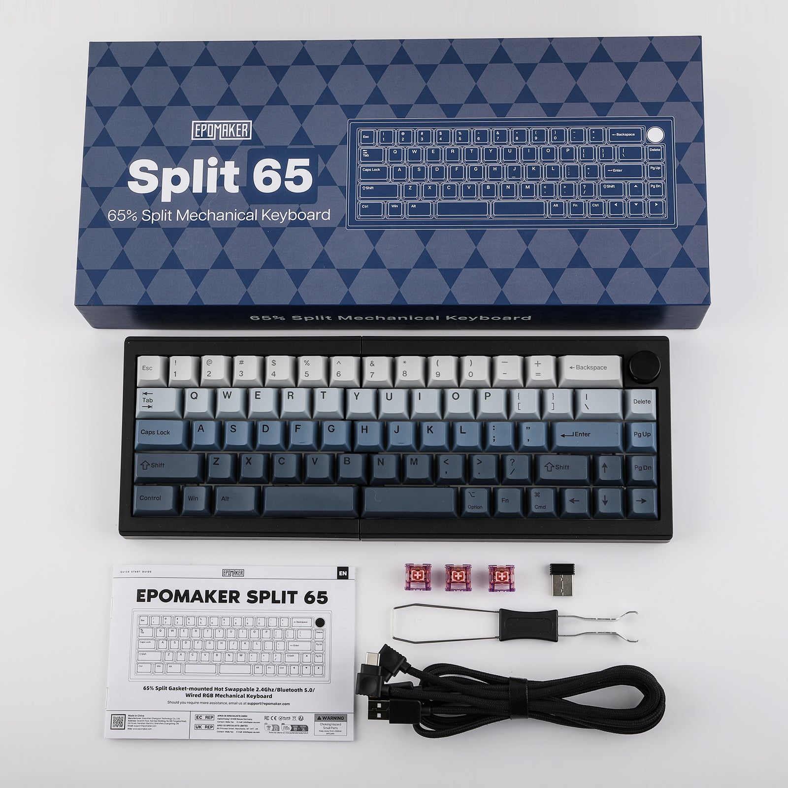 Epomaker Split 65 Ergonomic VIA Mechanical keyboard