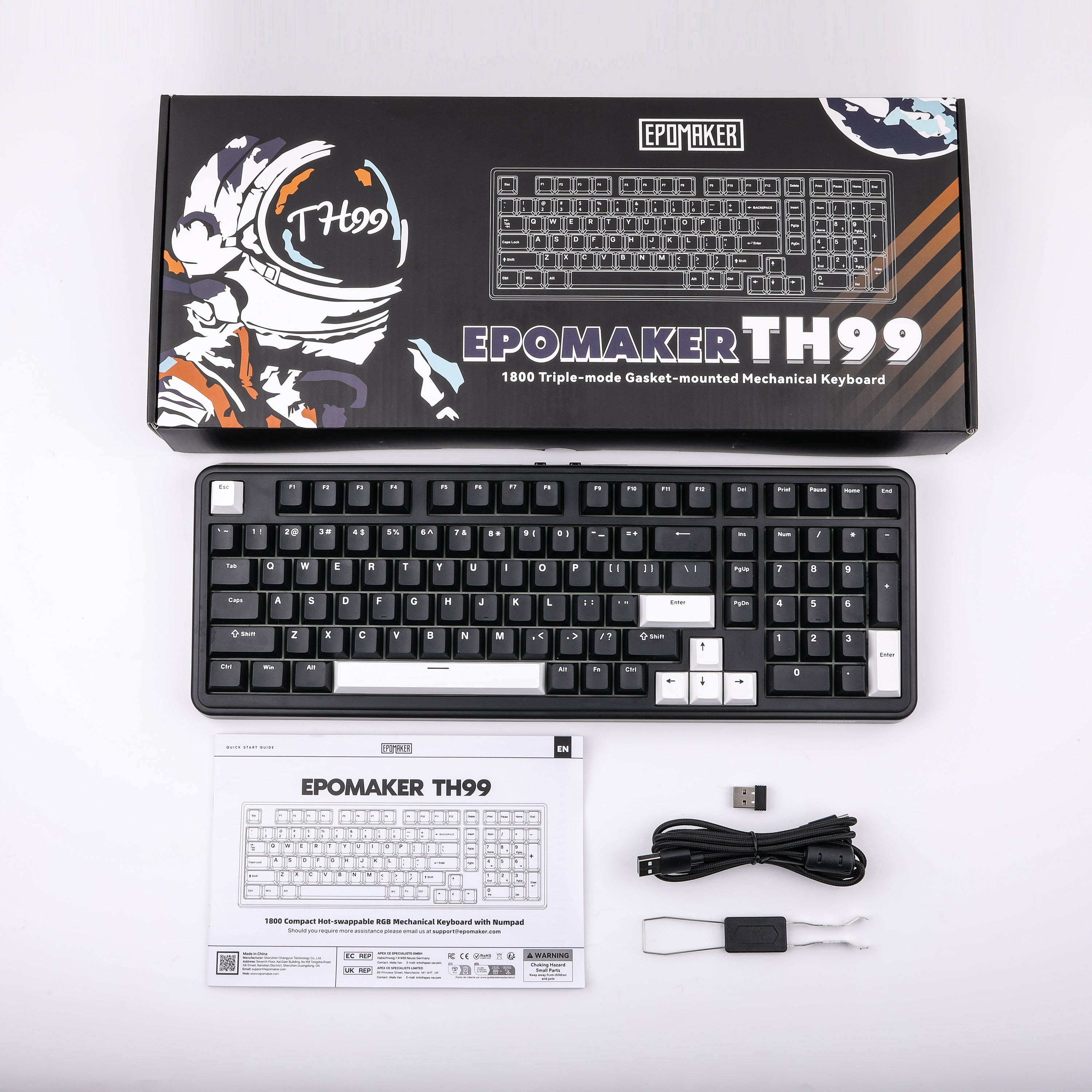EPOMAKER TH99 Compact 1800 Layout Tri-Mode Mechanical keyboard