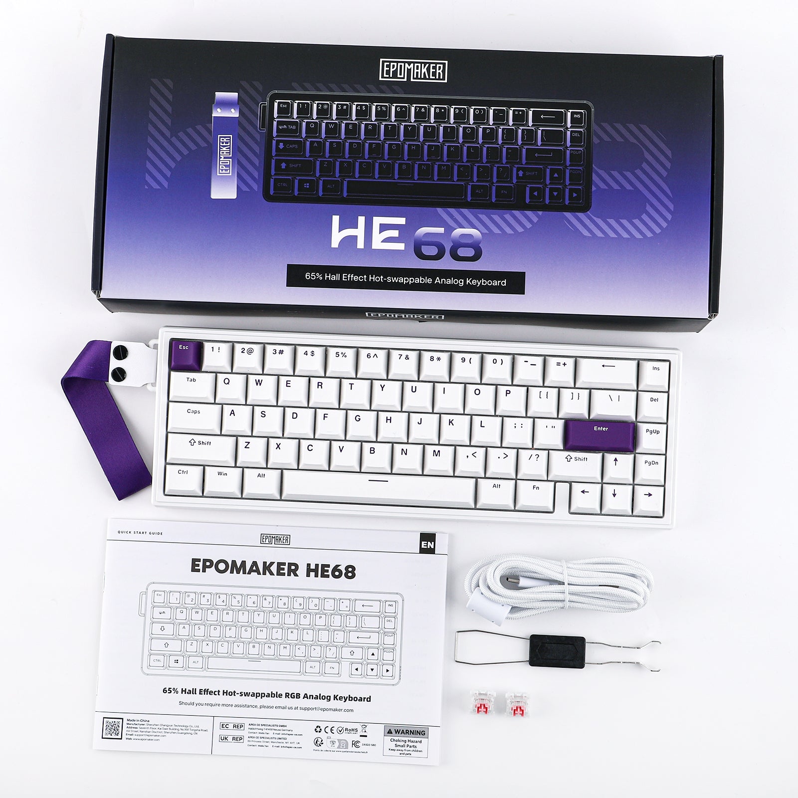 Epomaker HE68 + Click Mouse Bundle
