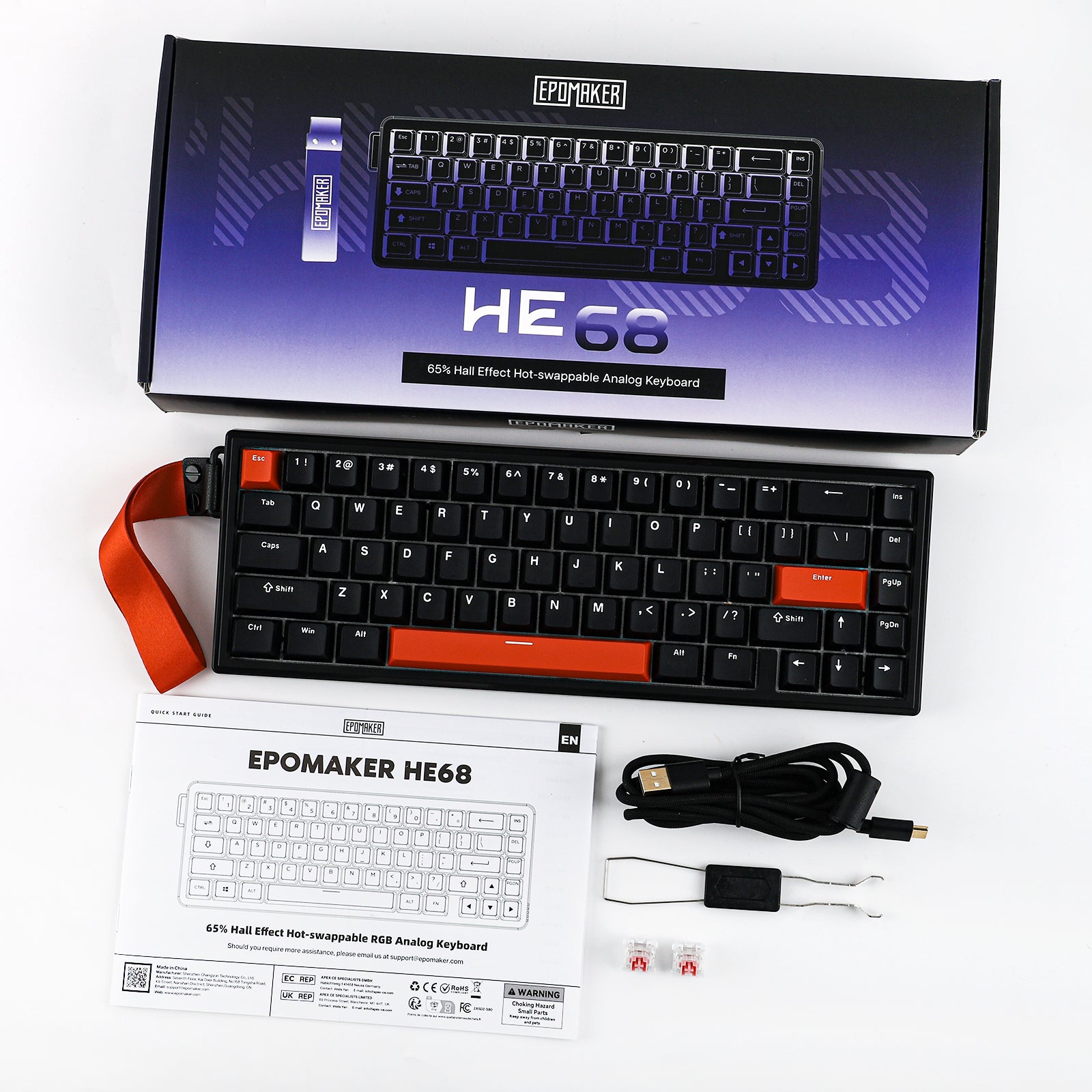 Epomaker HE68 + Click Mouse Bundle