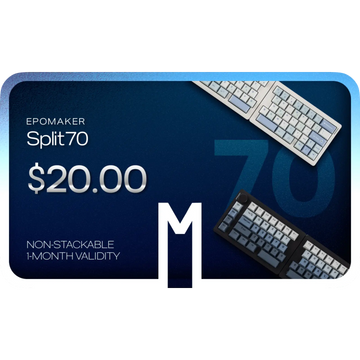$1 Reservation Card for EPOMAKER Split70
