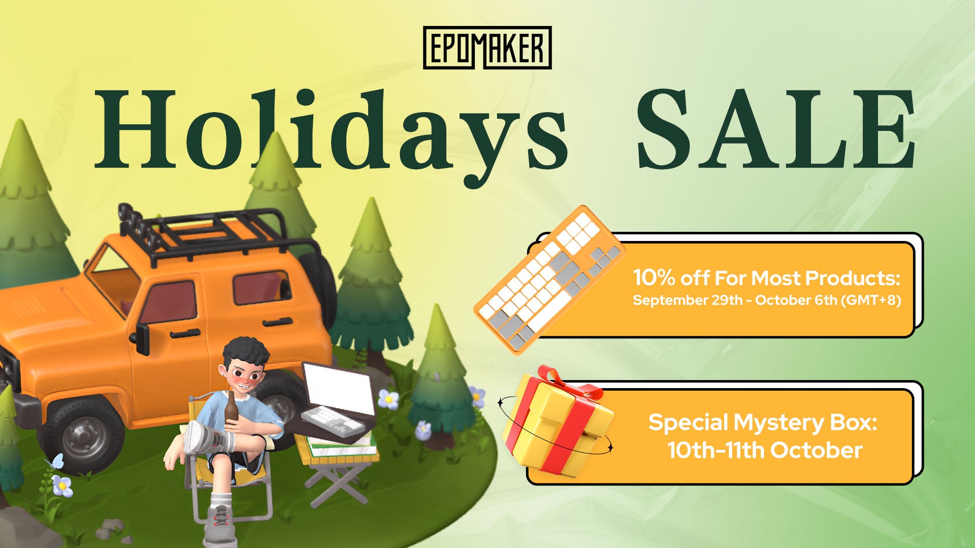 Epomaker Holiday Sales Event Announcement