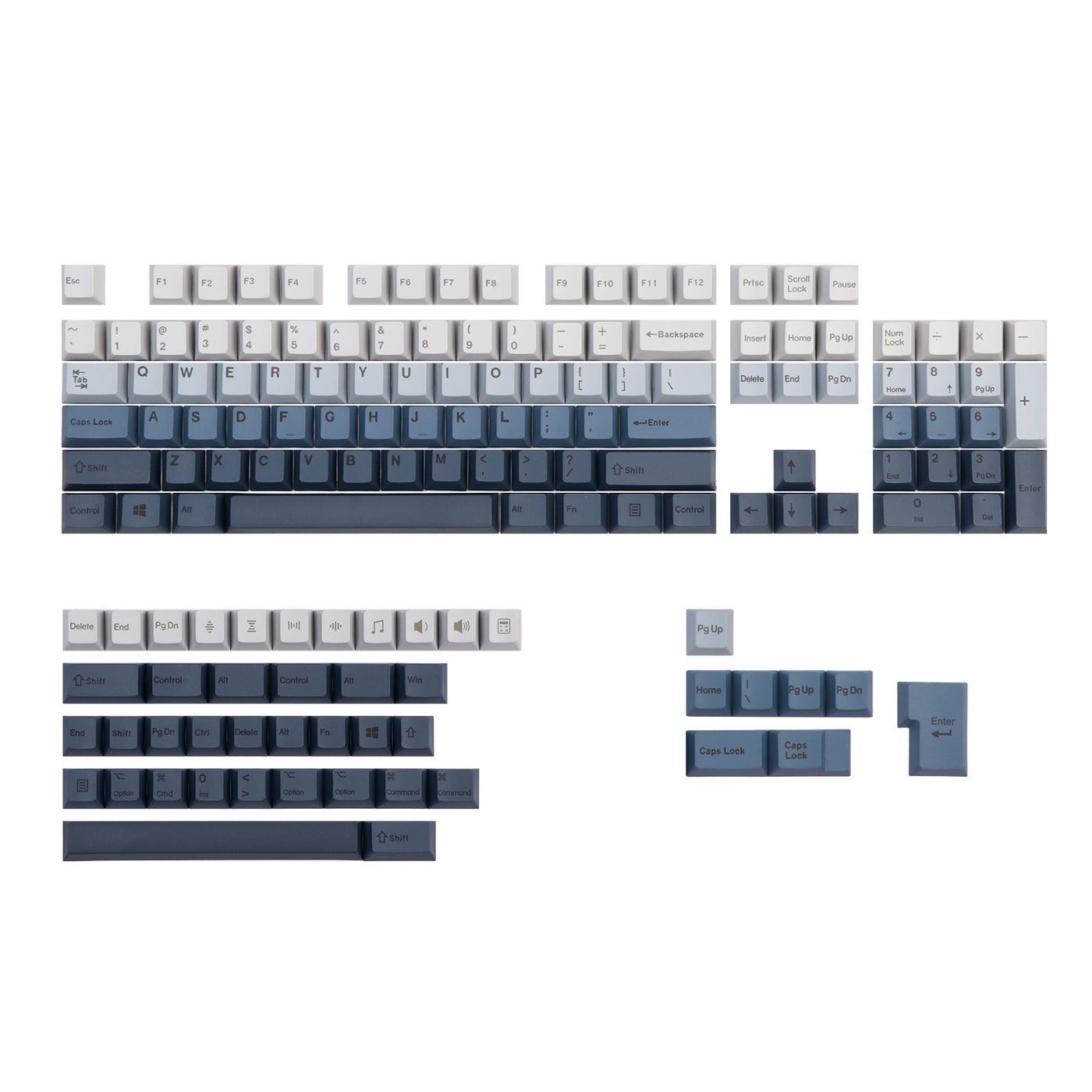 EPOMAKER AquaShift Keycaps Set — product hero shot