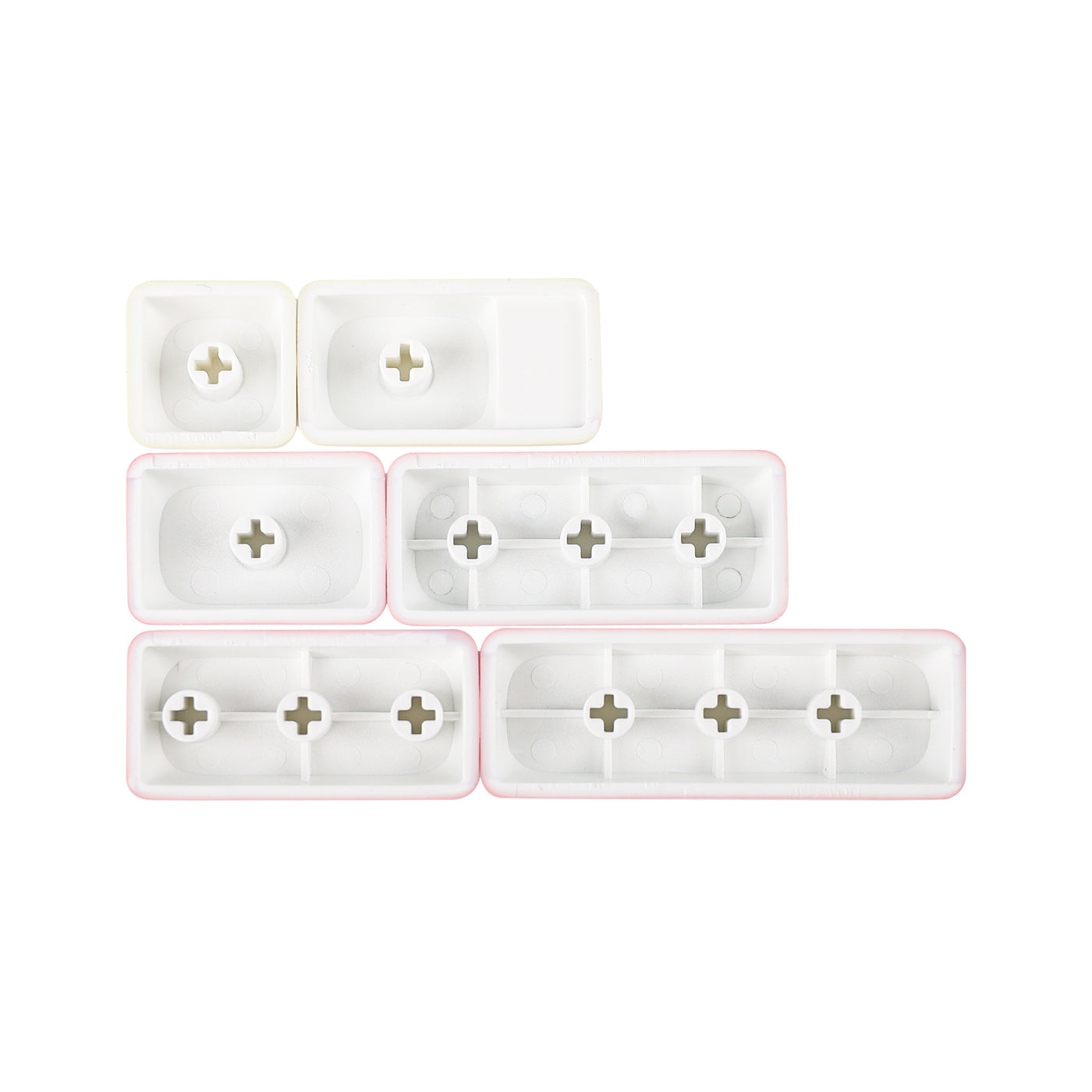 EPOMAKER Cream Bunny Keycaps Set — side profile view