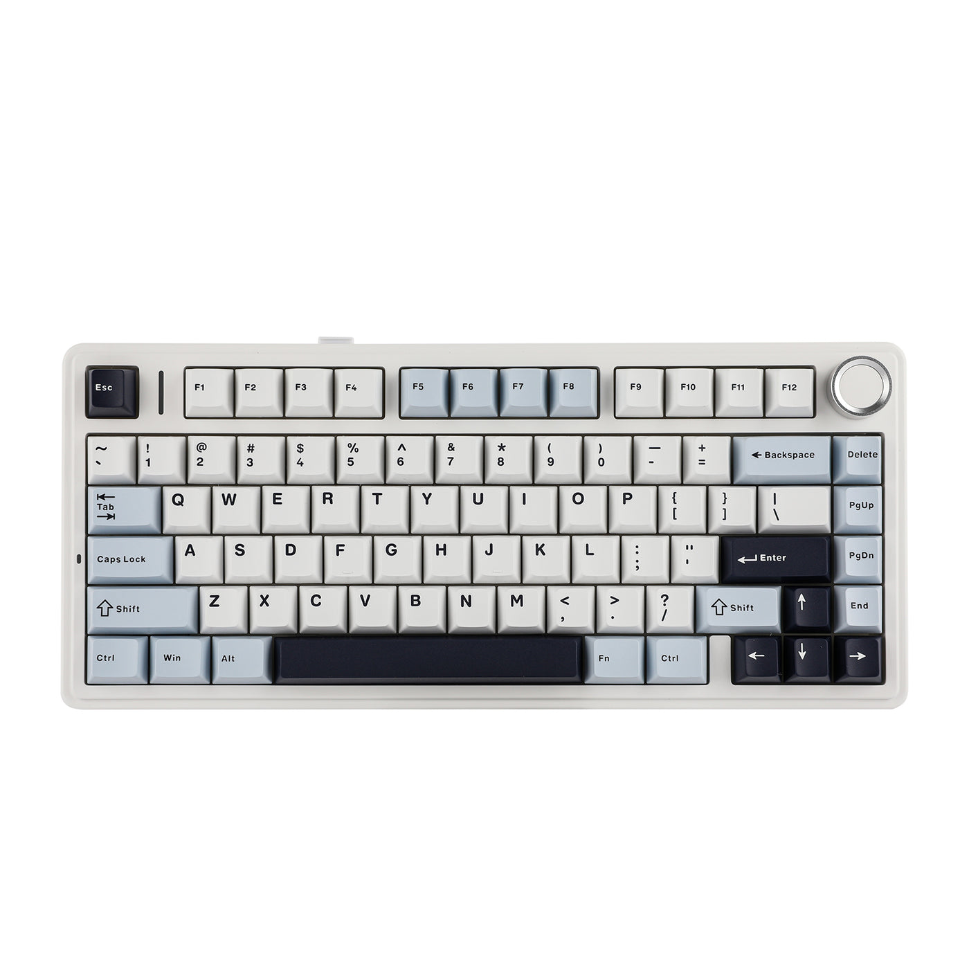EPOMAKER X AULA F75 (LEOBOG Reaper Switch) + Epomaker Zebra Switch Set Bundle — top-down view