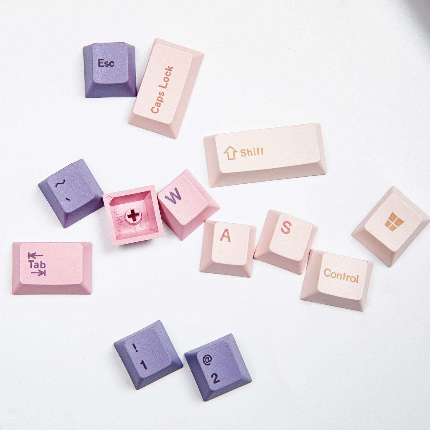 EPOMAKER Lavender Jade Keycap Set — top-down view