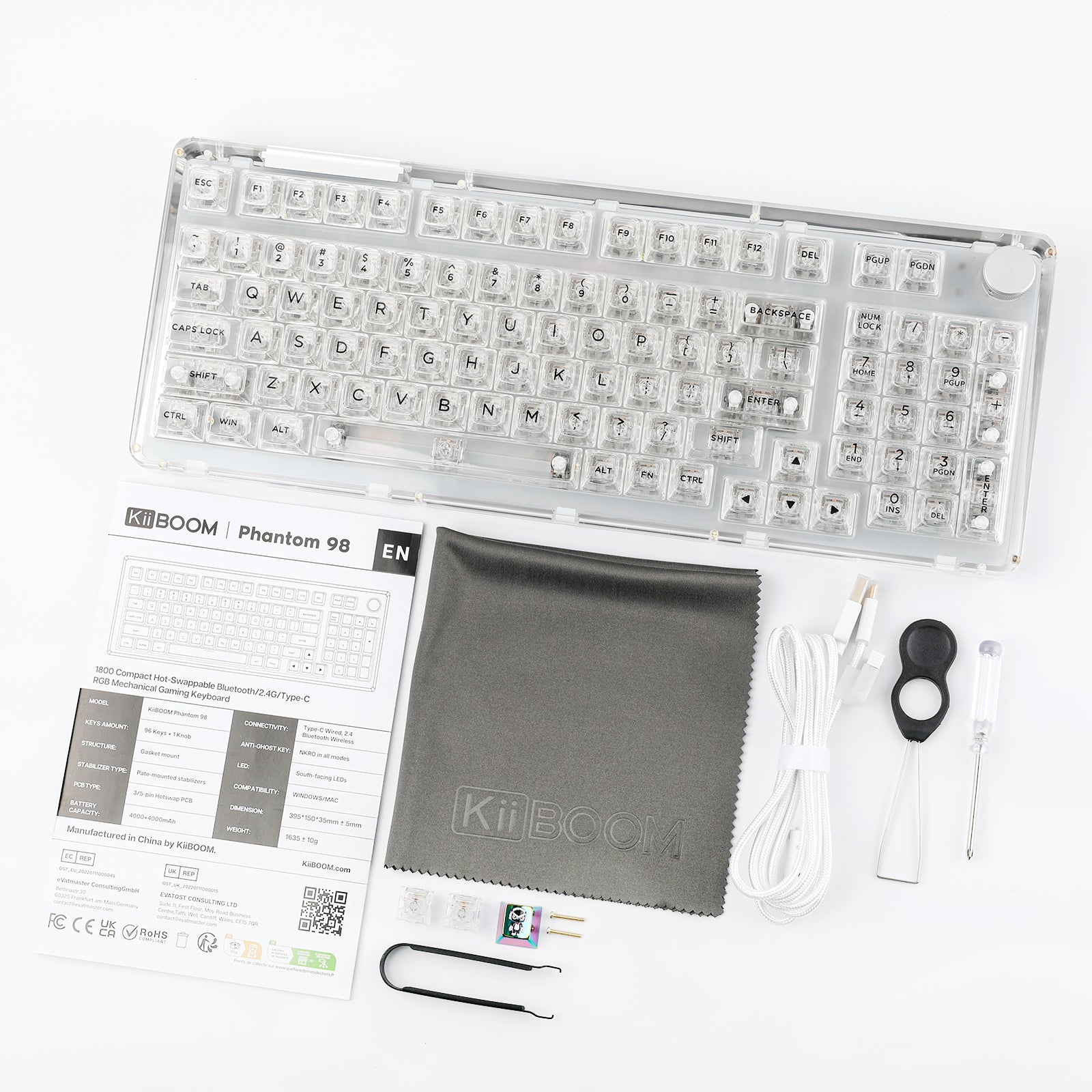 キーボード KiiBOOM Phamtom98 Keyboard KiiBOOM Phantom 98