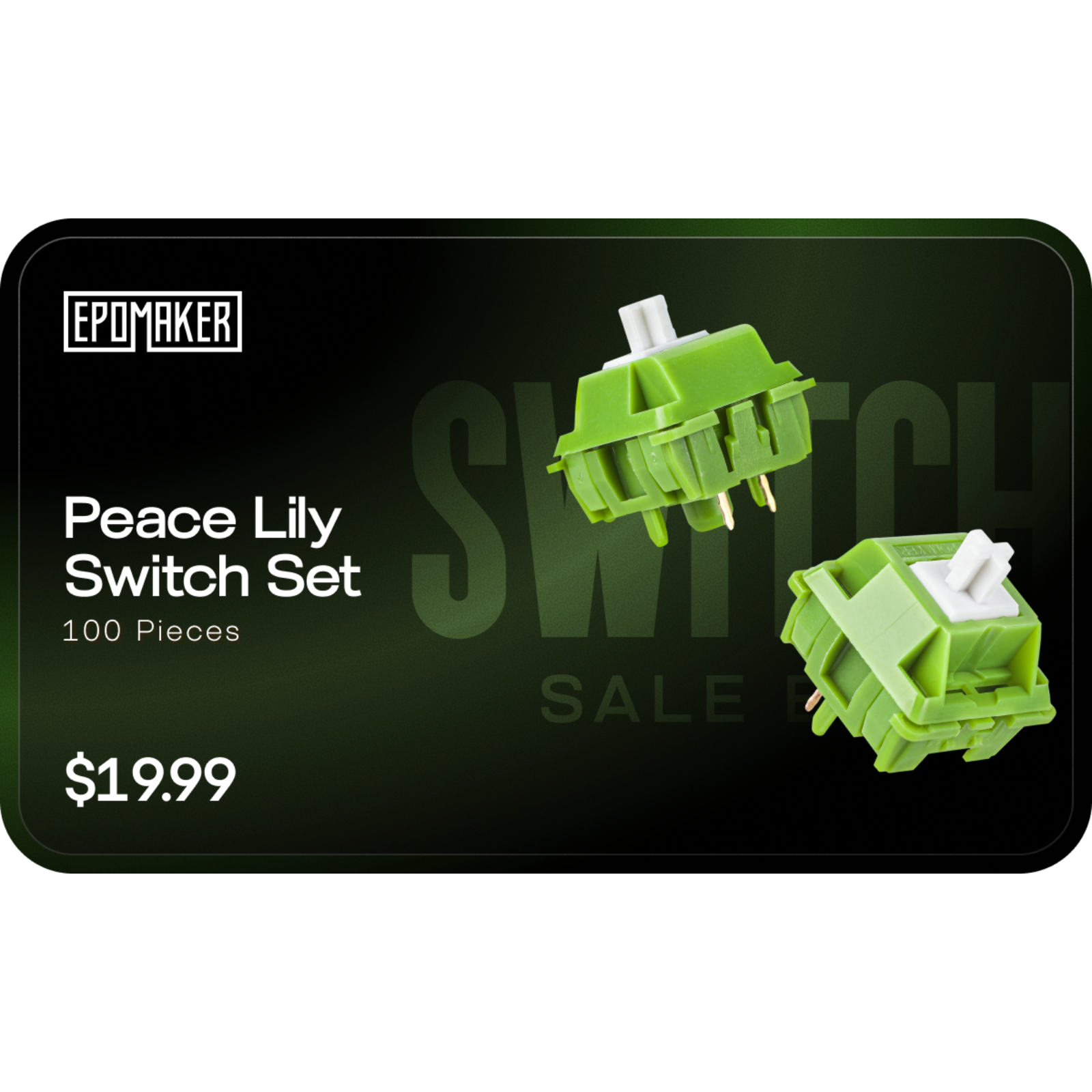 epomaker peace lily keyboard switches EPOMAKER Switch Benefit Section (100 Pieces)