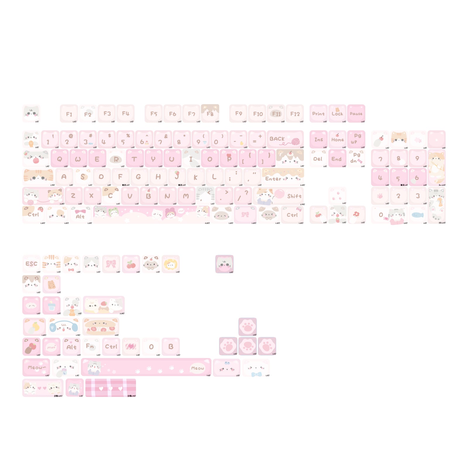 KiiBOOM x Maorbeng Meow Meow Squad Keycaps