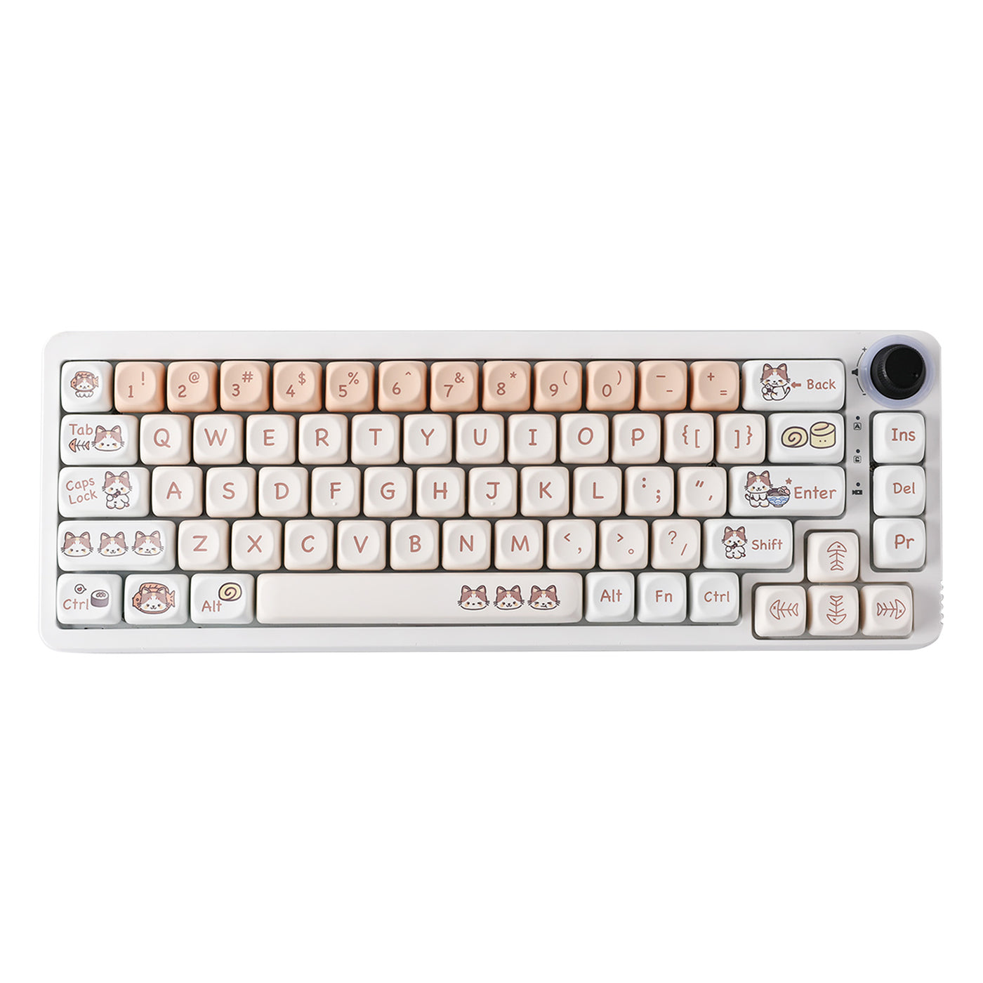 Epomaker Meow Sushi keycaps Set — top-down view