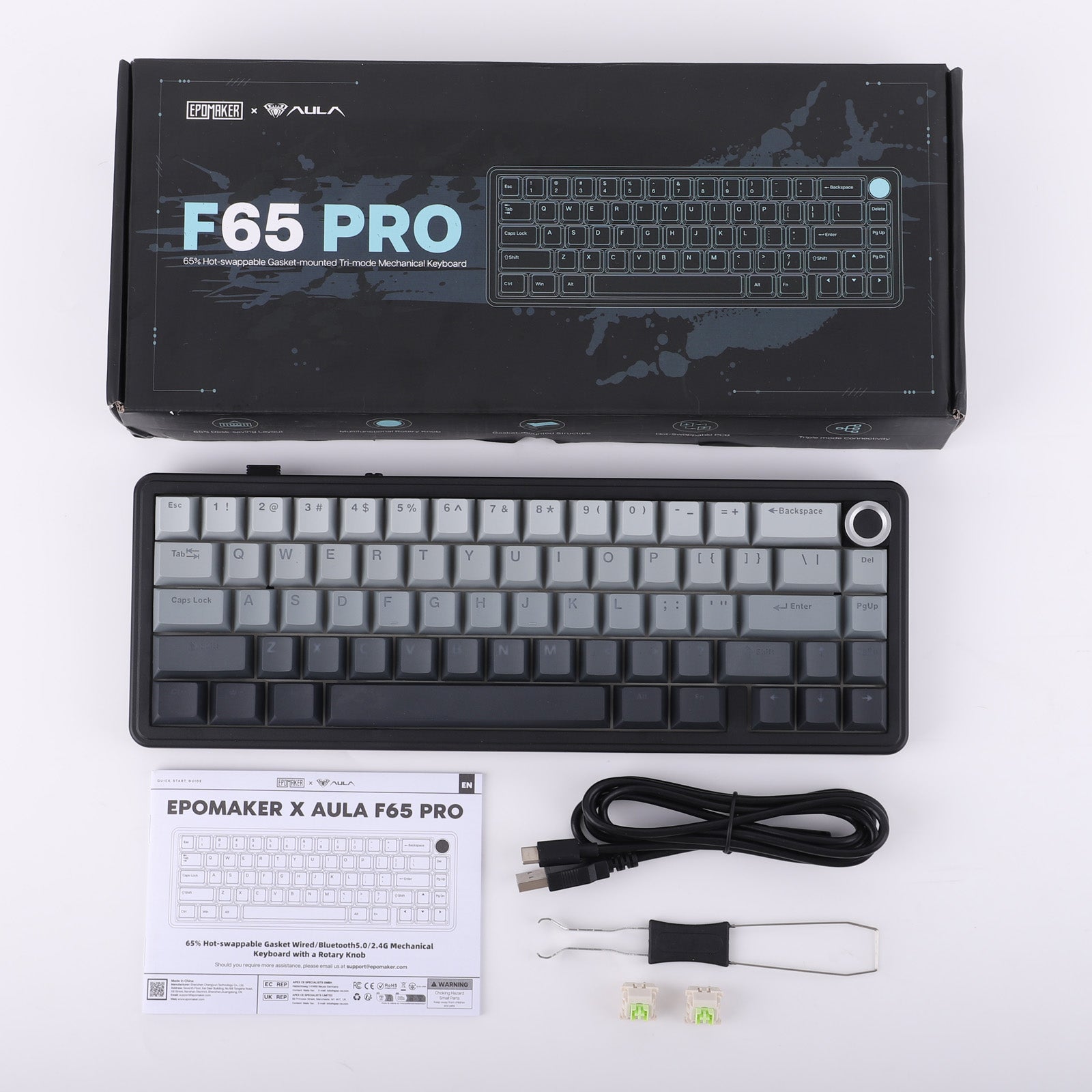 EPOMAKER x AULA F65 PRO Tri-Mode Mechanical Keyboard