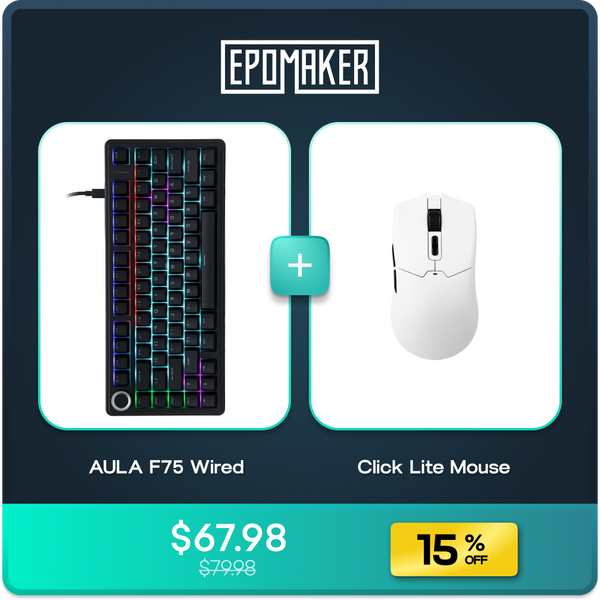 EPOMAKER x AULA F75 Wired + EPOMAKER Click Lite Mouse Bundle
