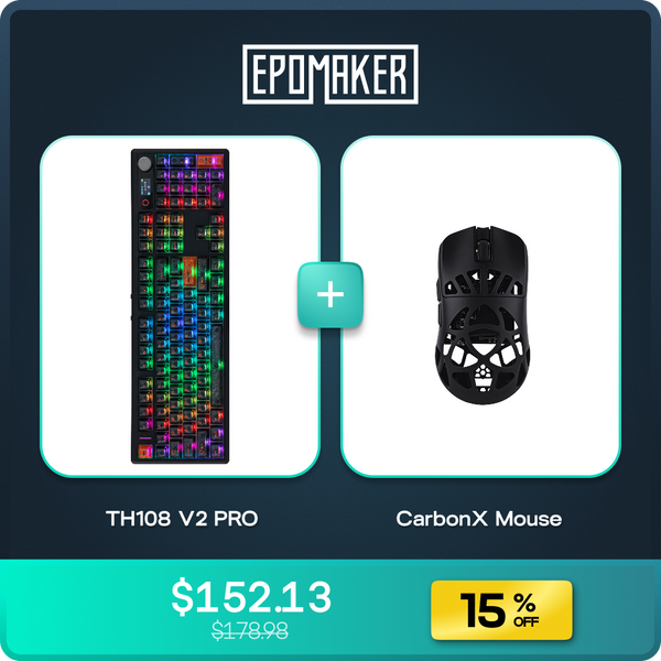EPOMAKER TH108 V2 PRO + CarbonX Mouse Bundle