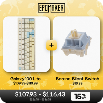 EPOMAKER Galaxy100 Lite + Sorane Silent Switch Set Bundle