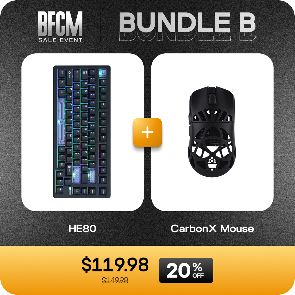 EPOMAKER HE80 + EPOMAKER CarbonX Mouse Bundle