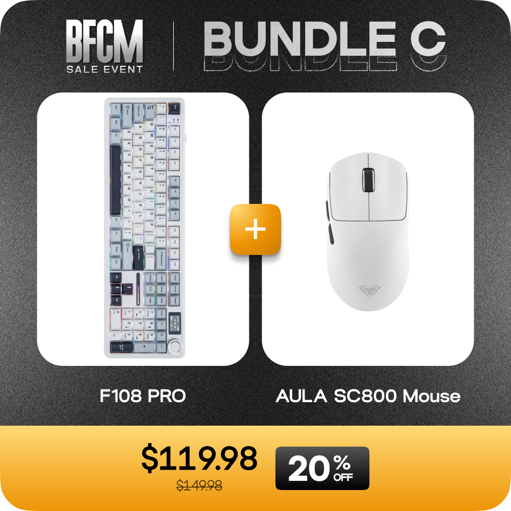 EPOMAKER X AULA F108 PRO (LEOBOG Reaper Switch) + SC800 Bundle