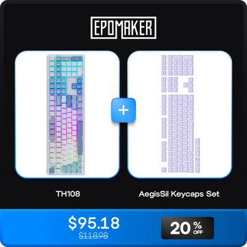 TH108 + AegisSil Keycaps Set Bundle