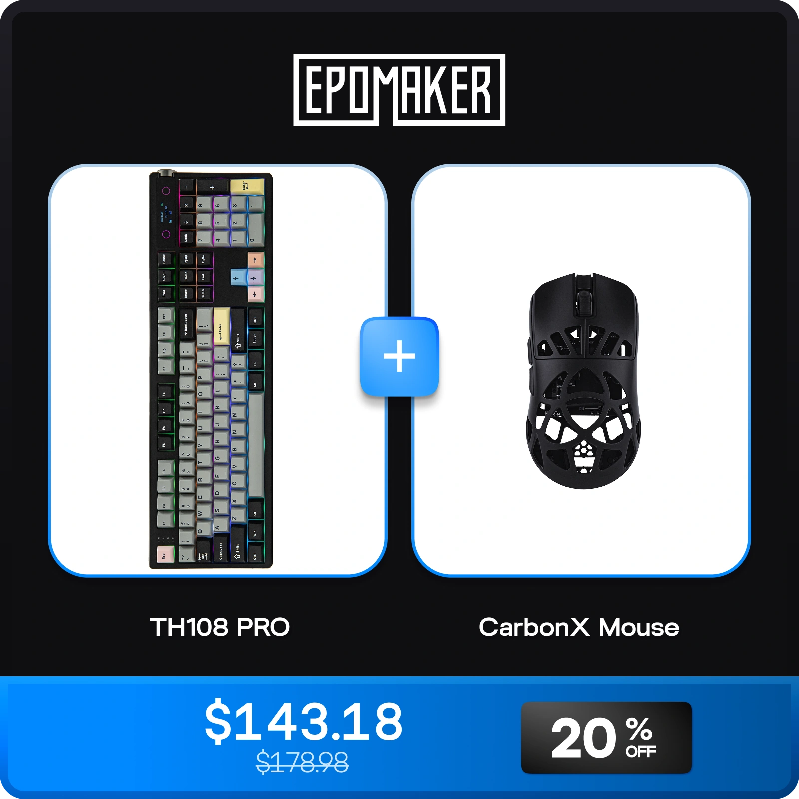 TH108 PRO + CarbonX Mouse Bundle