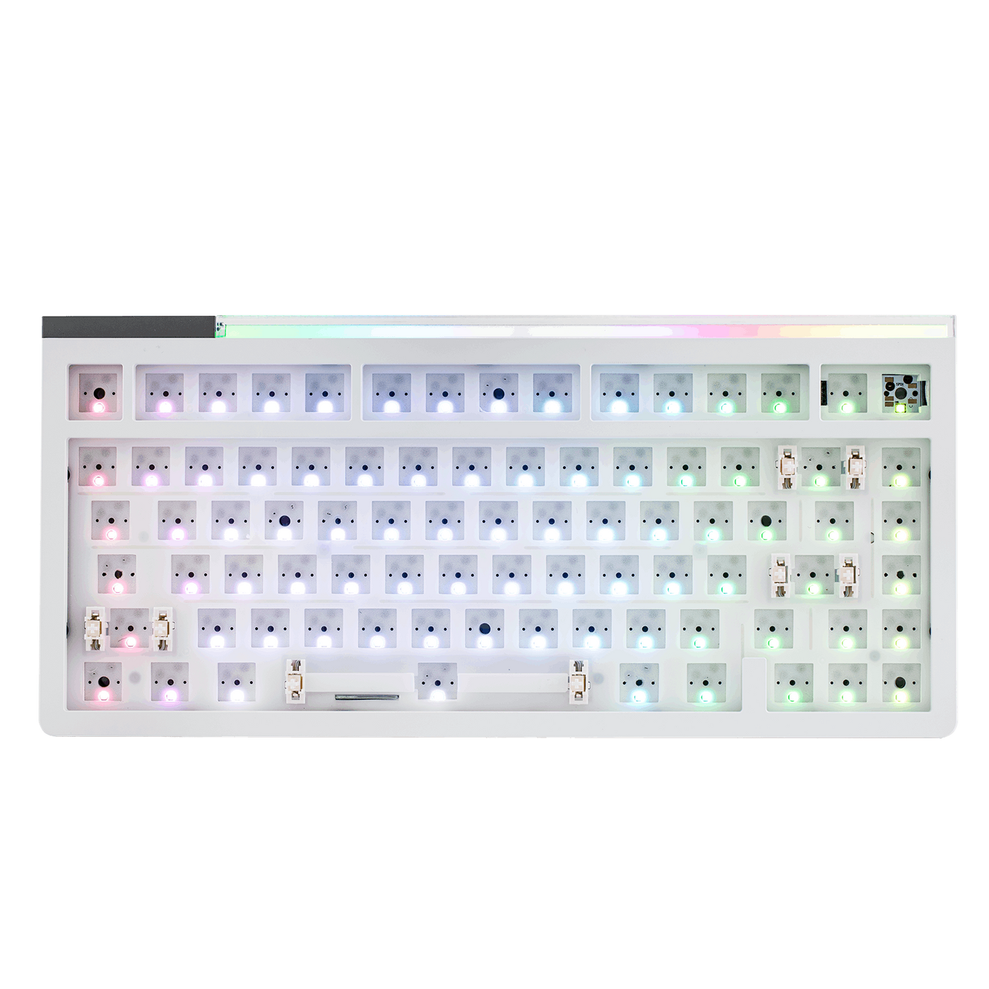 [GB-EXTRA IN STOCK] EPOMAKER GLOW75 DIY Kit — top-down view