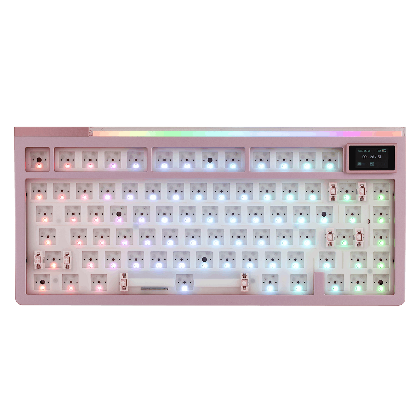 [GB-EXTRA IN STOCK] EPOMAKER GLOW75 DIY Kit — angled product view