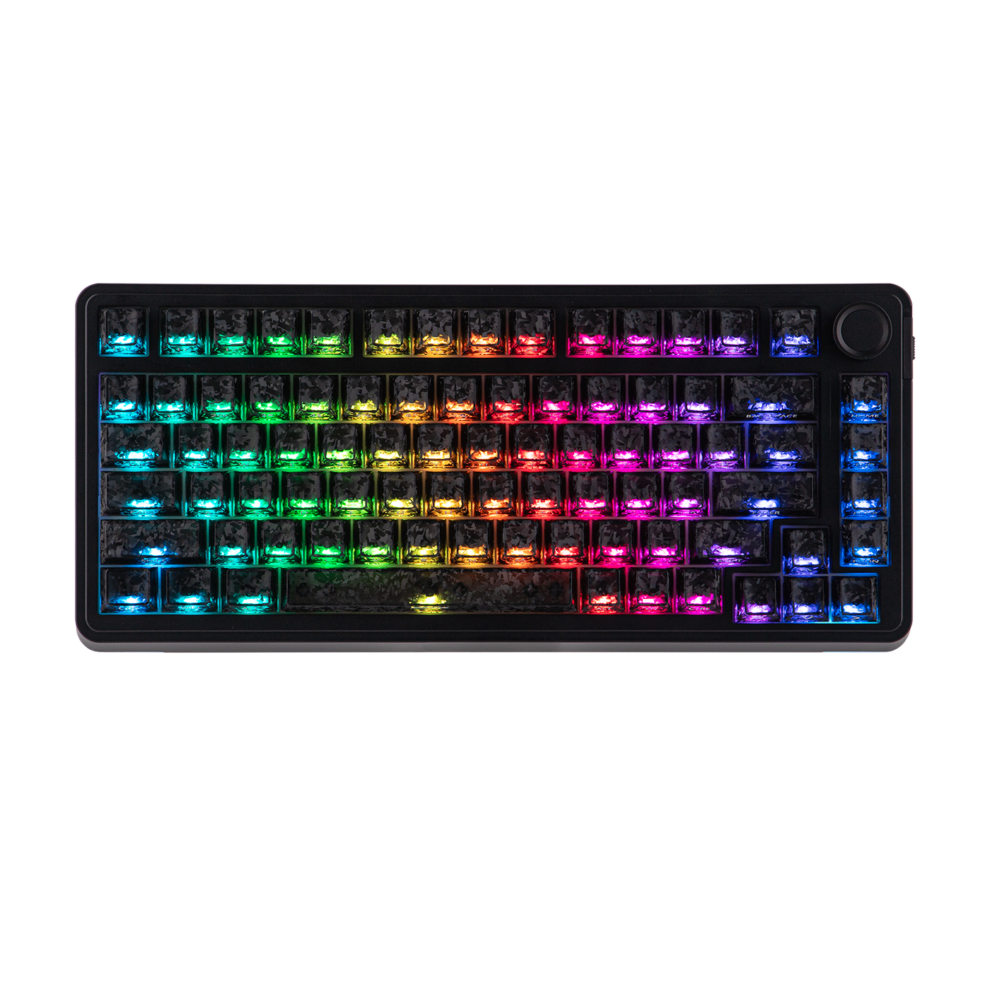 EPOMAKER SmokFiber Keycaps Set — top-down view