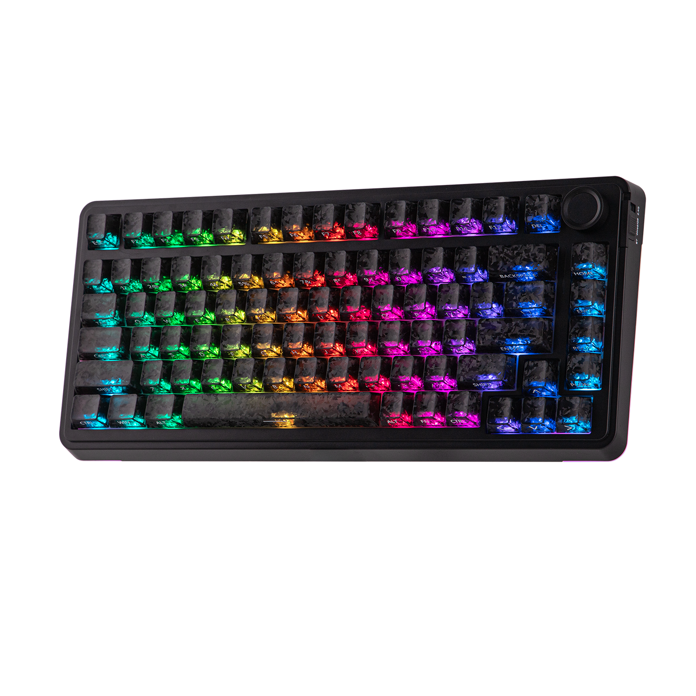 EPOMAKER SmokFiber Keycaps Set — angled product view