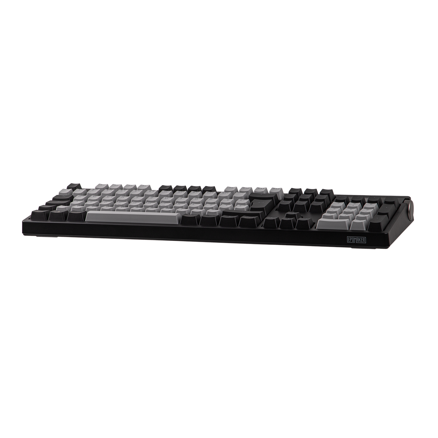 EPOMAKER TH108 PRO Black side view with kickstand deployed
