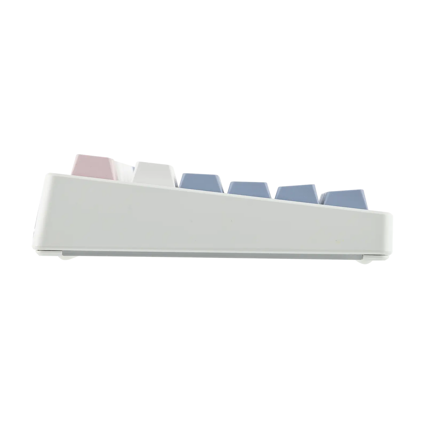 EPOMAKER TH108 PRO White Blue side profile, no lighting