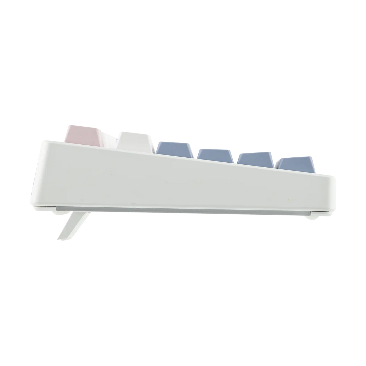 EPOMAKER TH108 PRO White Blue side view with kickstand deployed