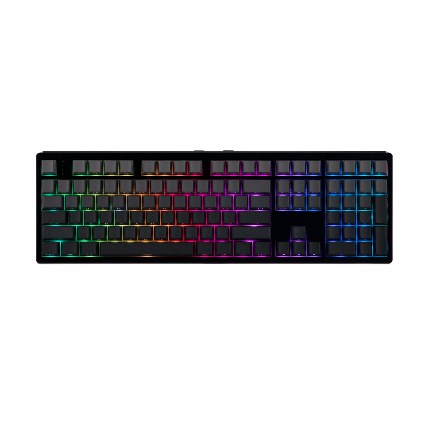 TH108 + AegisSil Keycaps Set Bundle — top-down view