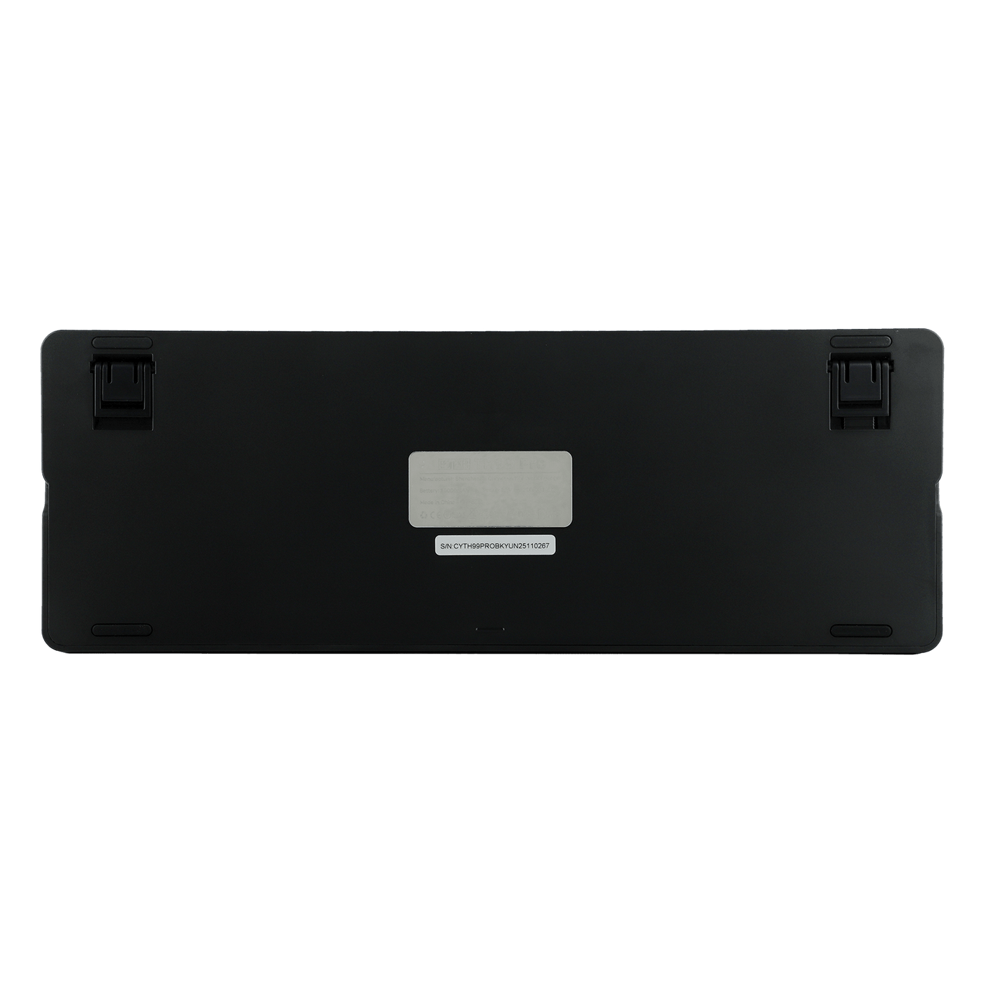 EPOMAKER TH99 PRO underside view showing kickstand feet, Black Grey
