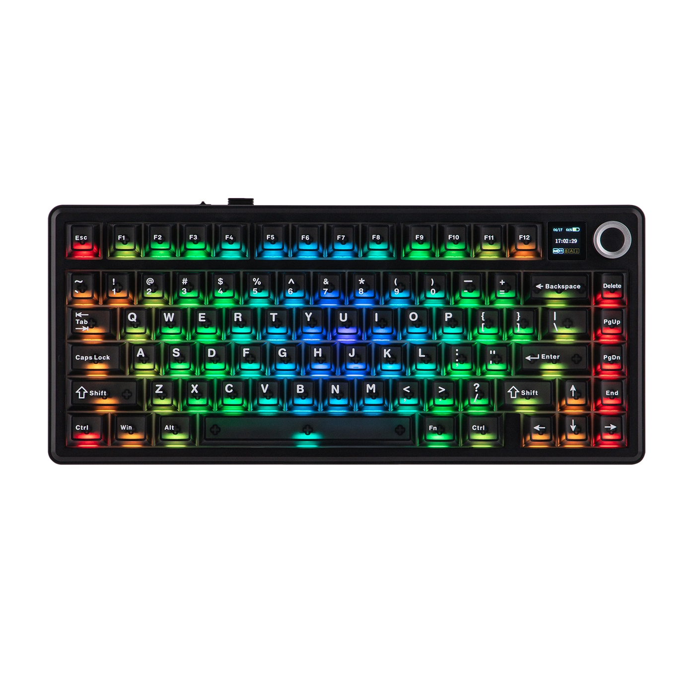 美品 EPOMAKER × AULA F75 メカニカルキーボード ブラック EPOMAKER X AULA F75 Max — 75% Tri-Mode, Sound Perfected
