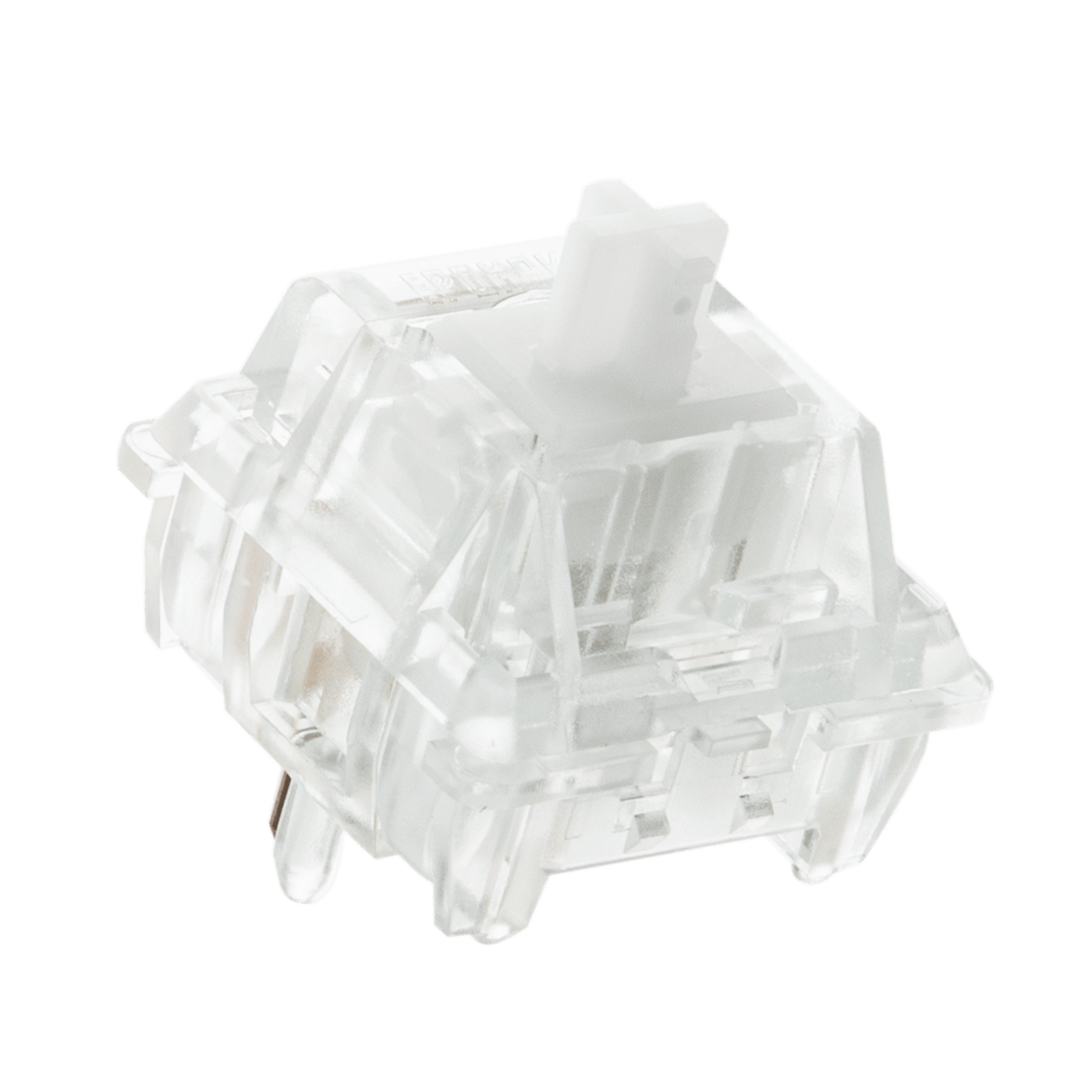 EPOMAKER Crystal Tactile Silent Switch — side profile view