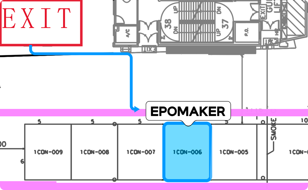 HALL 1CON · FLOOR PLAN