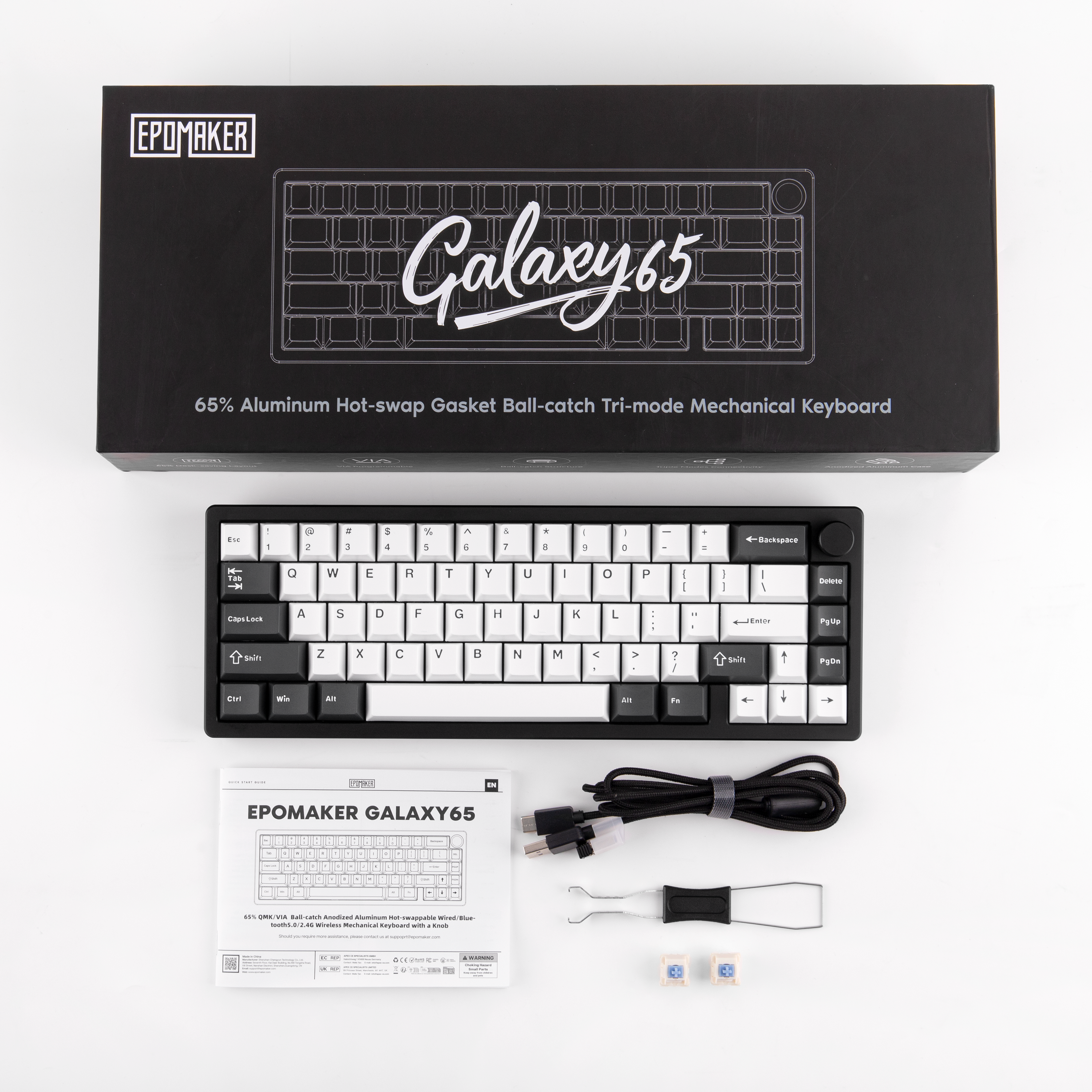 Epomaker Galaxy65 65% VIA Ball-Catch Mechanical Keyboard