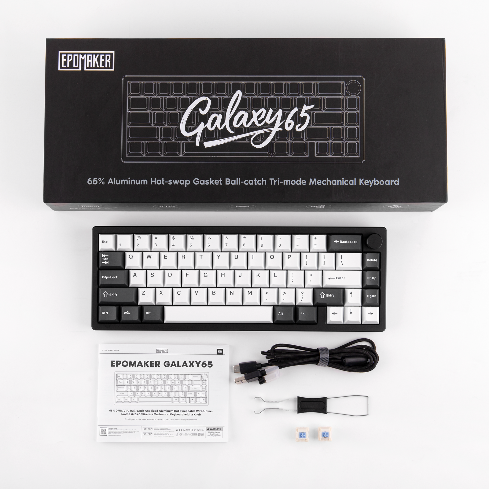 Epomaker Galaxy65 65% VIA Ball-Catch Mechanical Keyboard
