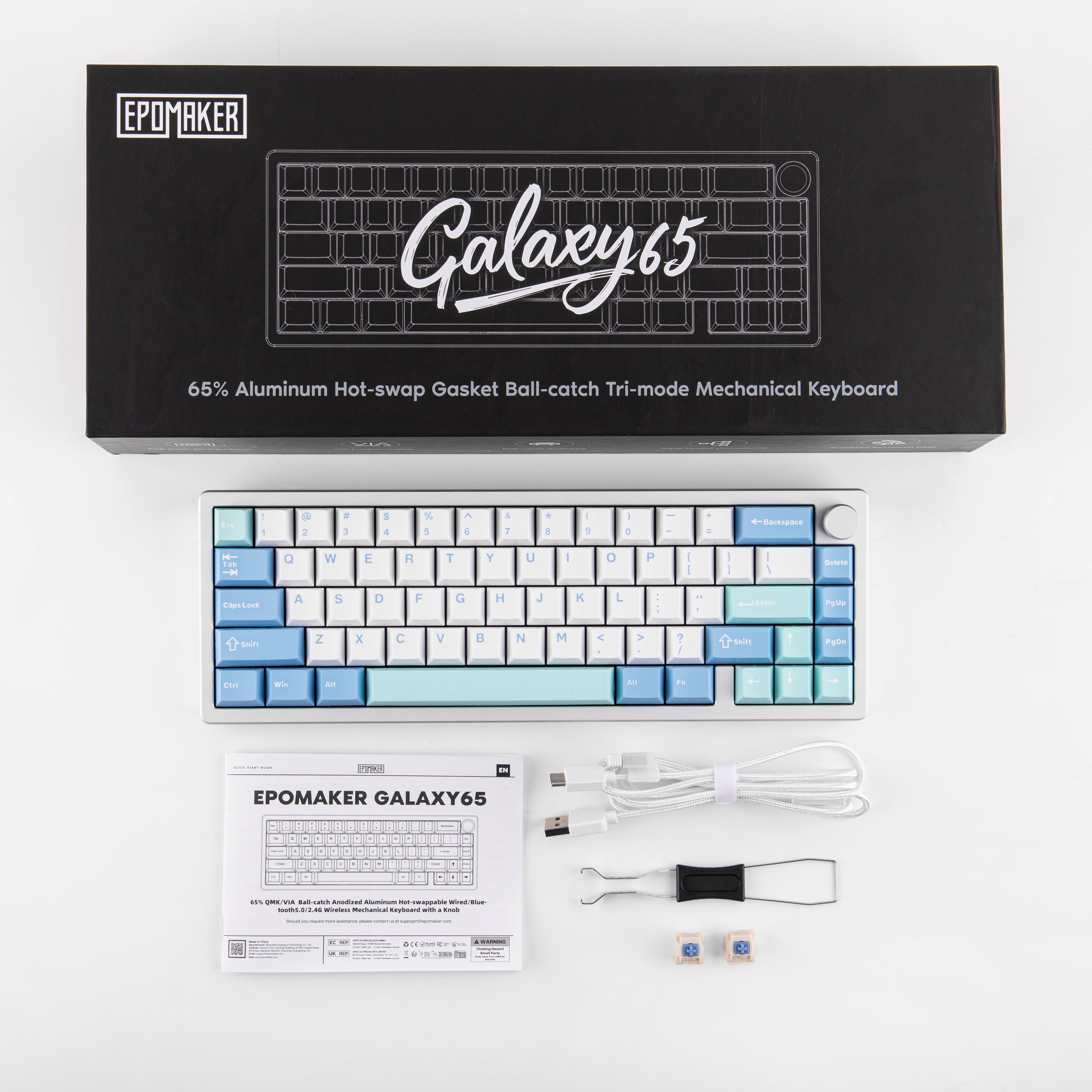 Epomaker Galaxy65 65% VIA Ball-Catch Mechanical Keyboard