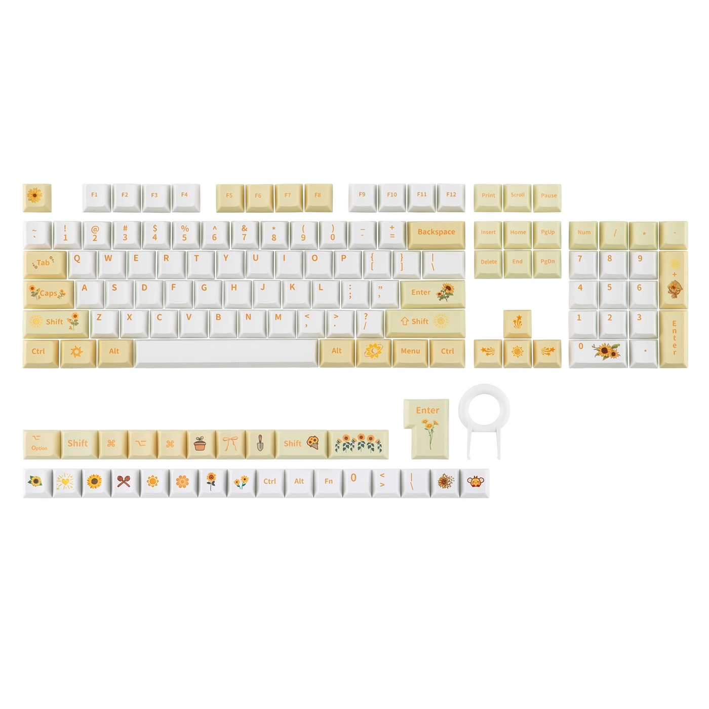 EPOMAKER Sunflower Keycap Set — product hero shot