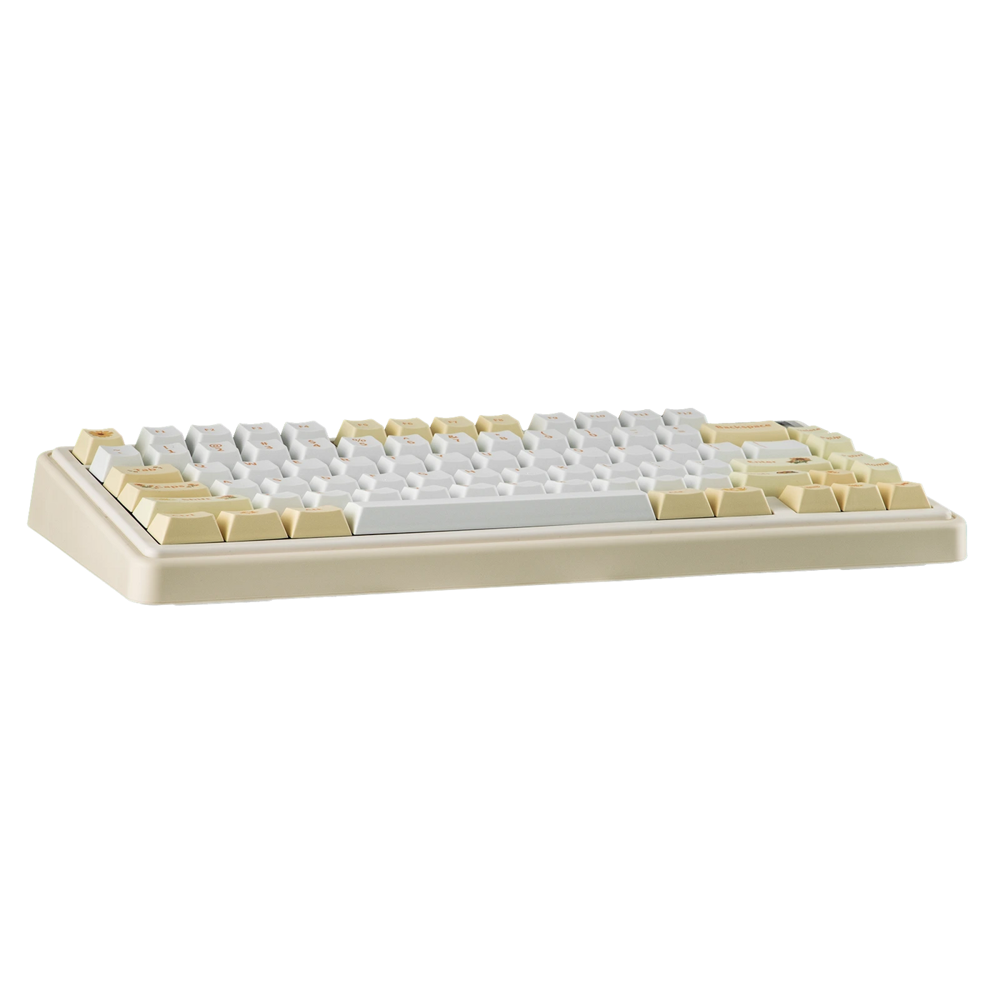 EPOMAKER Sunflower Keycap Set — side profile view