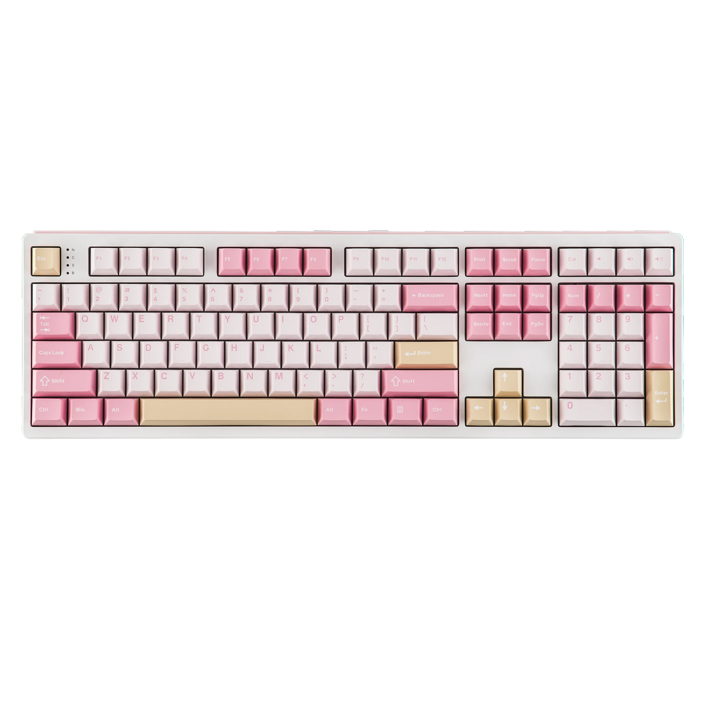 TH108 + AegisSil Keycaps Set Bundle — angled product view