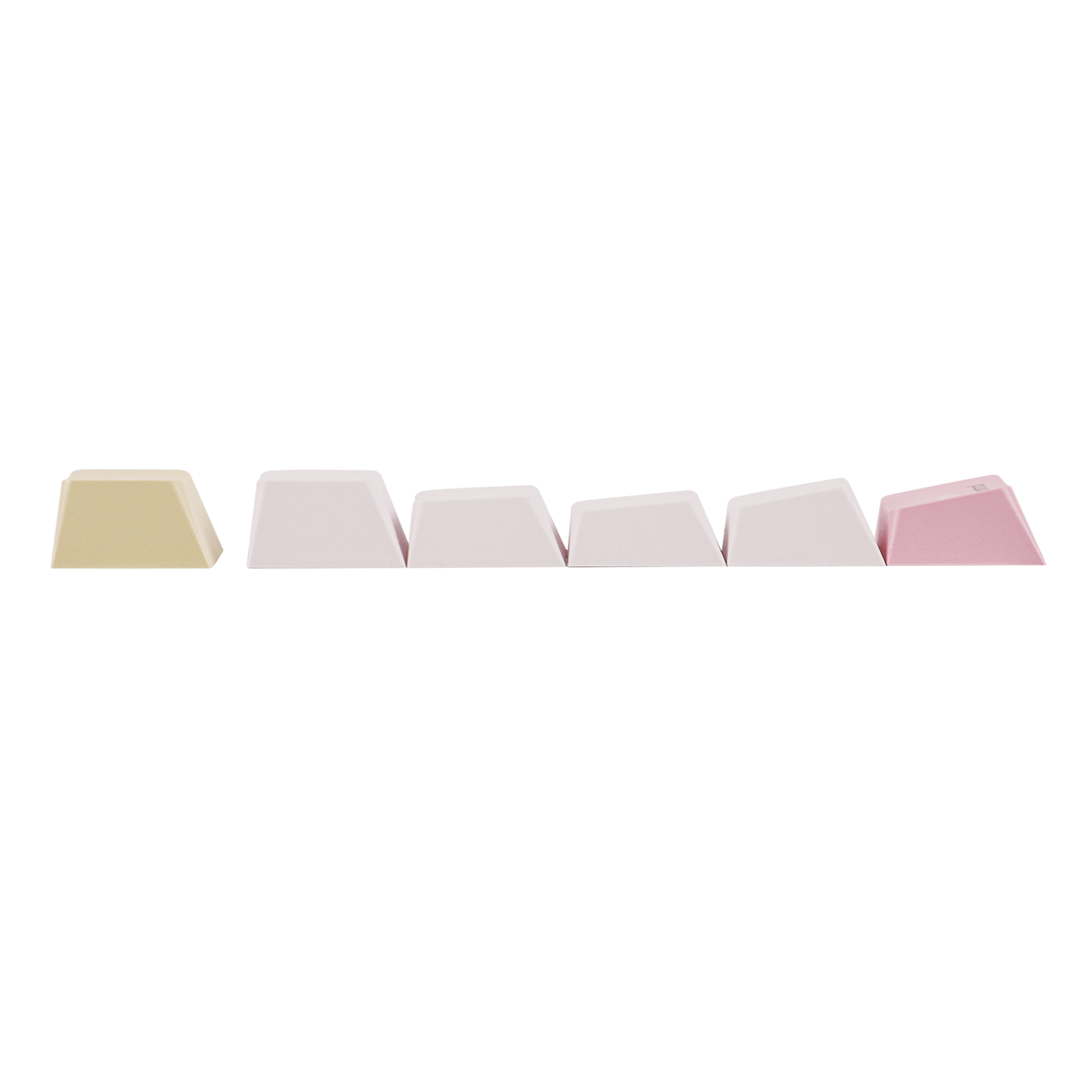 EPOMAKER TH108 PRO Pink colorway pastel keycap samples