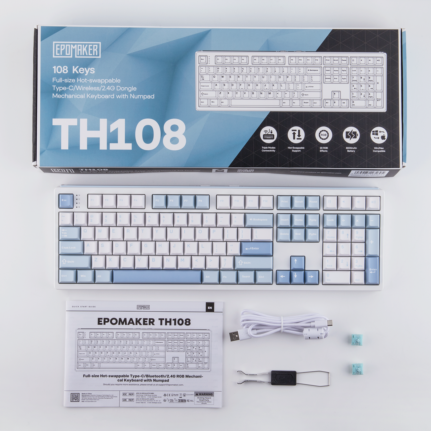 EPOMAKER TH108 — product view 33