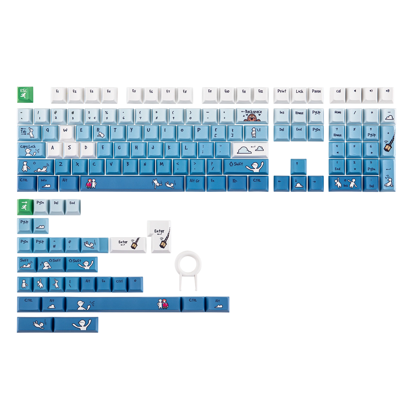 EPOMAKER × Human Fall Flat FALLEN Series Keycap Set